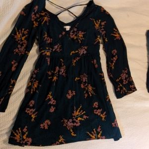 Green Xhilaration floral boho gypsy dress